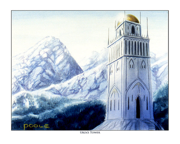 Urza Tower Mountain - Mark Poole Art