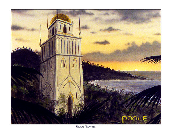 Urza Tower Island - Mark Poole Art